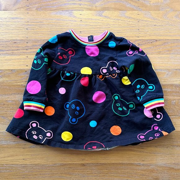 Why and 1/2 Bear & Polka Dot Dress - Picture 1 of 2